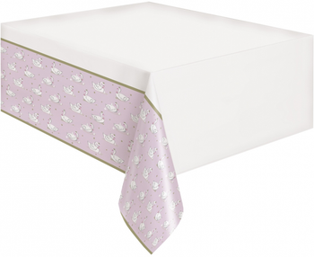Obrus plastikowy Swan Birthday, 137 x 213 cm