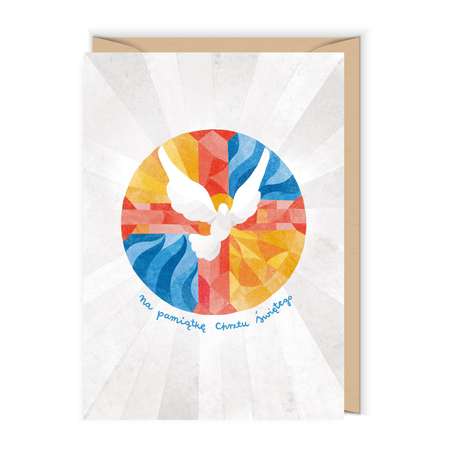 Kartka "Chrzciny - Witraż"