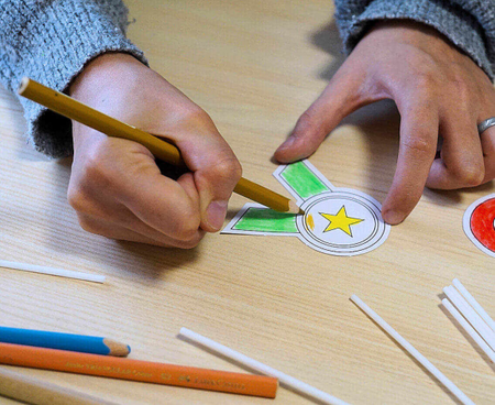 Rekwizyty do zdjęć Pokoloruj Sam - Piłka Nożna, 10 elementów