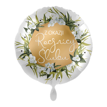 Balon foliowy 18" Z okazji rocznicy - Wedding Anniversary