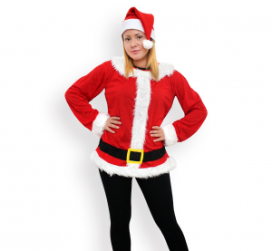 Strój dla dorosłych "Modny Mikołaj", rozm. un.