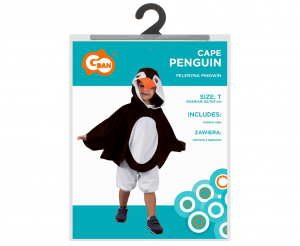 Peleryna Pingwin (z kapturem), rozm. 92/104 cm