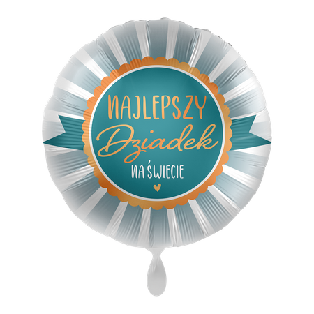Balon foliowy 18" Najlepsza Dziadek - World´s Best Grandpa