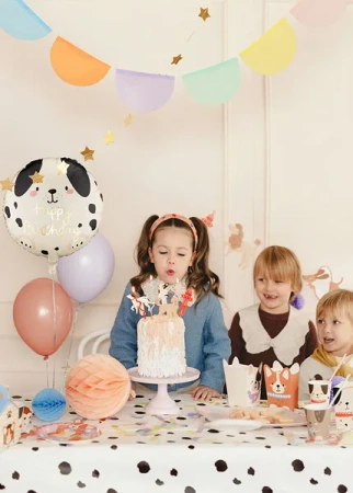 Balon foliowy pastylka Happy Birthday, 35x35 cm, mix