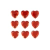 Naklejki Rubinowe Serca 9szt.