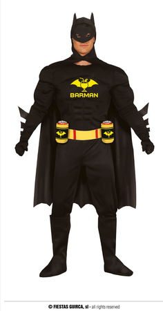 Strój BaRmana dla dorosłych, rozm.M