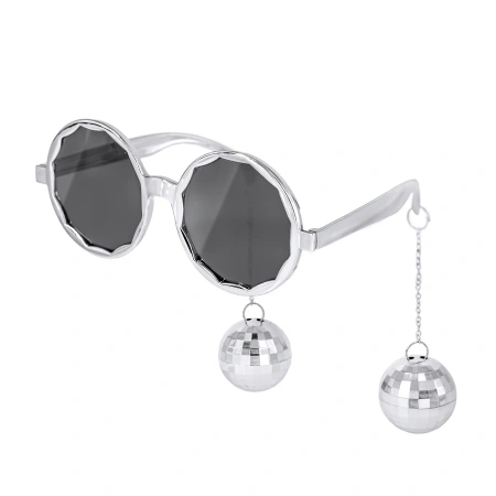 Imprezowe okulary Silver Disco