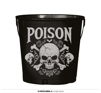 Matalowy kubełek na cłodzenie napojów Poison, 19X23 cm