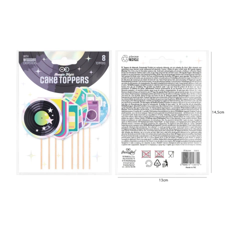 Toppery Retro Disco 8szt. zestaw
