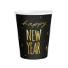 Kubek Happy New Year czarno-złoty 220ml 6szt.