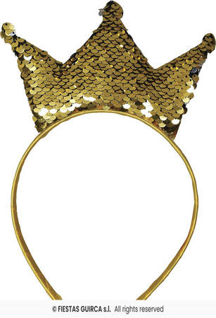 Opaska Złota Korona Cekinowa, dla dorosłych