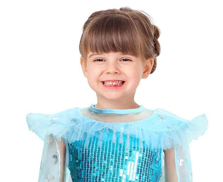 Strój dla dzieci "Błękitna Dama Dworu" (sukienka) rozm. 95-110 cm