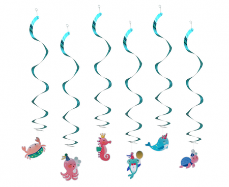 Dekoracja wisząca Podwodny Świat, 6 szt.