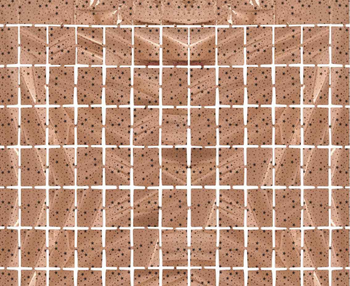 Kurtyna Kwadrat-gwiazdki, metaliczna różowo-złota, 100x200 cm