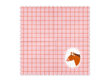 Serwetki Koń, 33x33 cm, mix