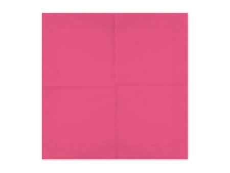 Serwetki papierowe, ciemny różowy, 33x33cm