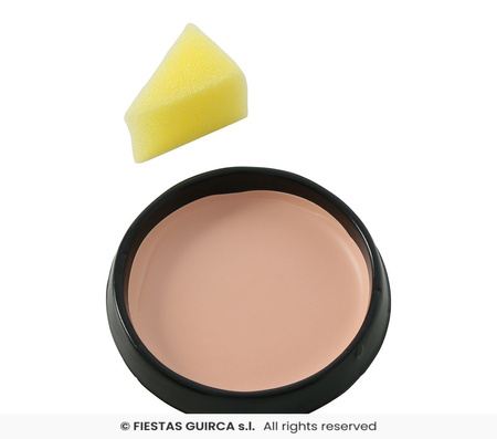 Farbka do twarzy z gąbką, 9gr, cielista