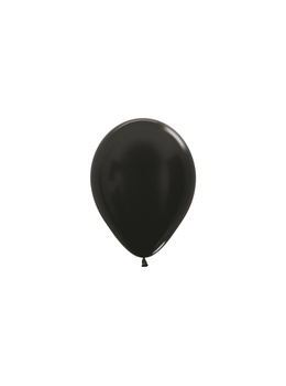 Balony Metallic Black 5", 50 szt