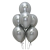 Balony Sempertex, Reflex, Silver, 12", 50 szt