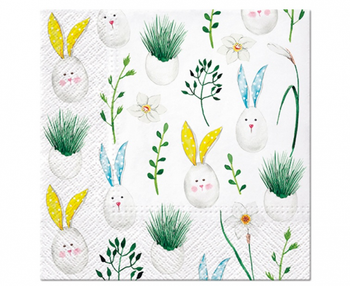 Serwetki papierowe PAW Rabbit Eggs  33x33 cm / 20 szt.