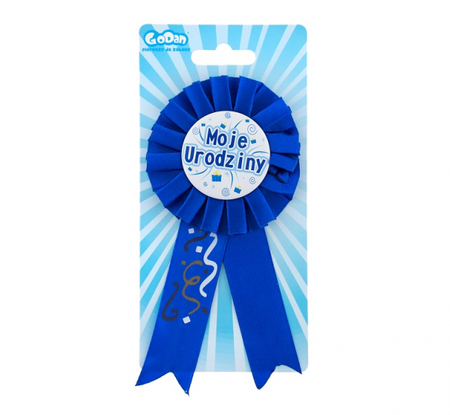 Kotylion "Moje Urodziny", niebieski