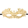 Maska wenecka koronkowa złota 23x8,5cm