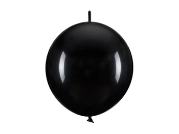 Balony z łącznikiem, 33 cm, czarny