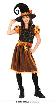 Strój Dyniowa Czarownica, 12-13 lat ( 146-152 cm)