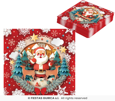 Serwetki Santa Claus, 20 szt
