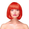 Peruka imprezowa włosy krótkie proste czerwone