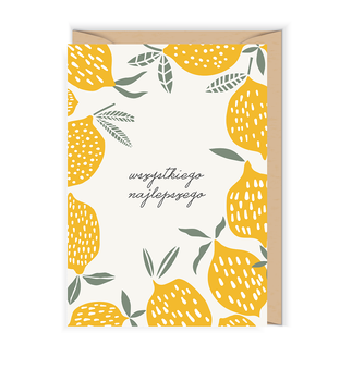 Kartka Wszystkiego najlepszego Cytrynki