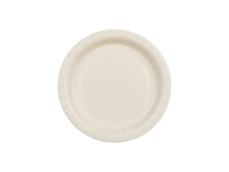 Talerzyki papierowe, beż, 18cm