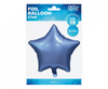 Balon foliowy "Gwiazda", matowa, barwinek, 19"