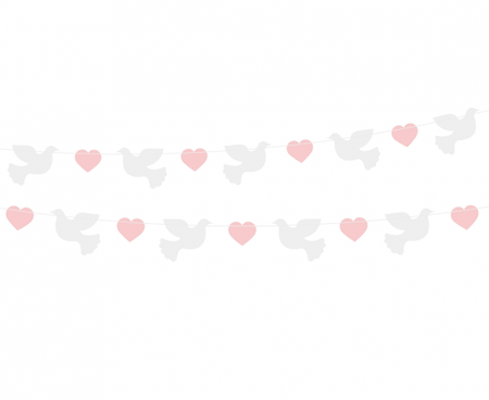 Girlanda papierowa Gołąbki