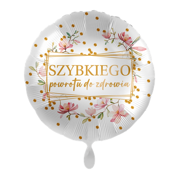 Balon foliowy 18" Szybkiego Powrotu Do Zdrowia - Dotty & Flower