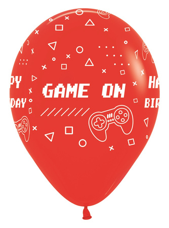 Balony Happy Birthday - Game On , Assortment ,25 szt