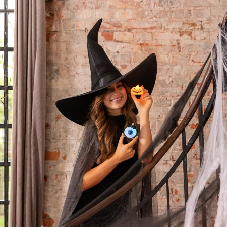 Świeczka LED Oko Halloween zmieniająca kolory