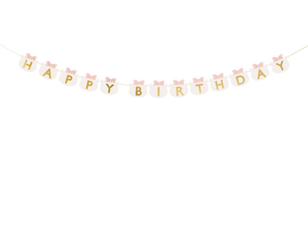 Banner Happy Birthday Kotki, 2.8 m, mix