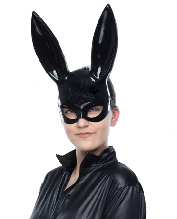 Maska Królik czarna 32x24cm