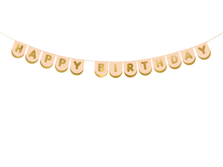 Baner Happy Birthday Konie, 13 x 150 cm.