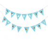 Girlanda papierowa B&G Happy Birthday - Baby Boy, jasnoniebieska, 300 cm, DIY, wys. flagi 17 cm