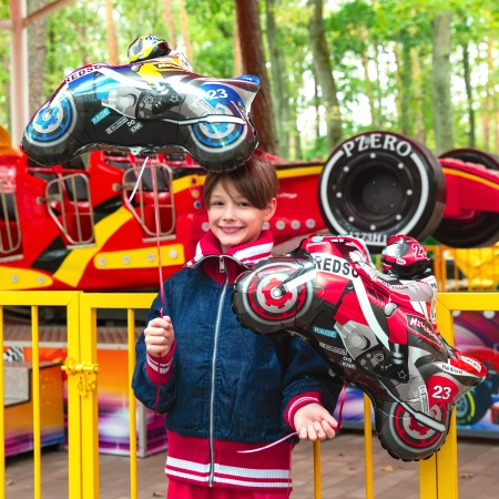 Balon foliowy Motocykl niebieski 66x53 cm