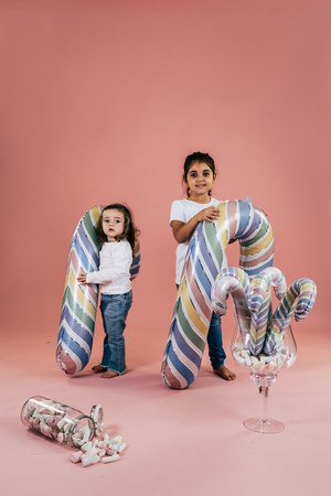 Balon Grabo 14'' Mini Macaron Candy Cane