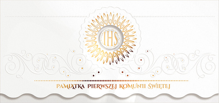 Kartka "Pamiątka Pierwszej Komunii Świętej"