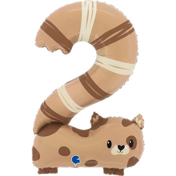 Balon foliowy Grabo 34'', The Puppyloons - Number 2 Cat