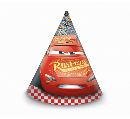 Czapeczki papierowe "Cars 3", 6 szt.