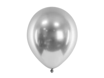 Balon 12", Chrom Srebrny, 1 szt