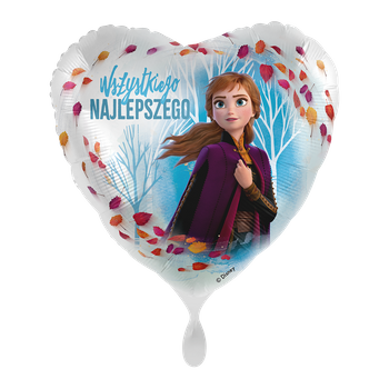 Balon foliowy 18" - Frozen Ana "Wszystkiego najlepszego"