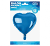Balon foliowy "Serce", niebieskie, 18"