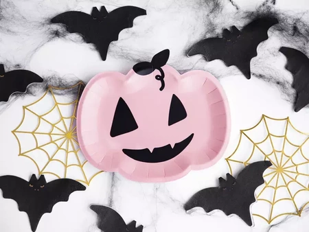 Talerzyki Dynia, różowy, 25x22cm